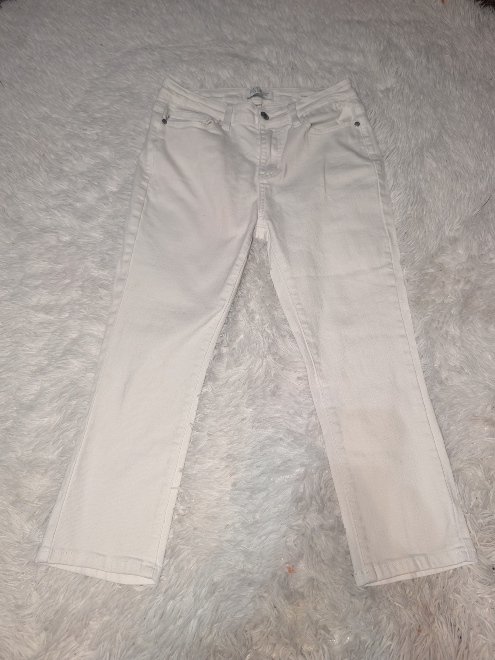 Judy Blue Women’s "Skinny Fit" White Straight-Leg Jeans